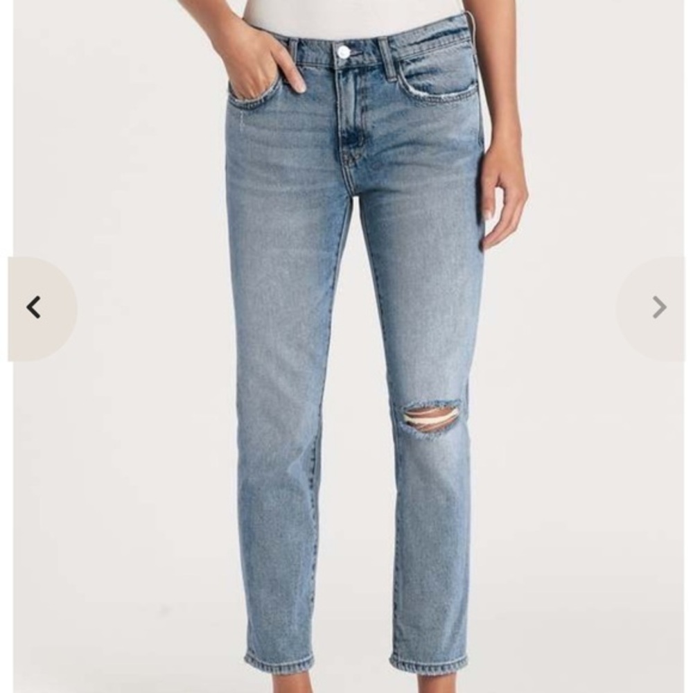 Current/ Elliott the Fling Distressed Slim Boyfriend Jeans Sz 30